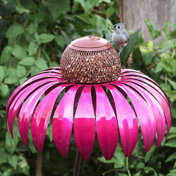 ❤️Mother\'s Day Promotion - Sensation Pink Coneflower Bird Feeder-Buy 2 free shipping