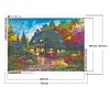 Diamond Painting-DIY Full Round Drill Rural House(70*50 CM)
