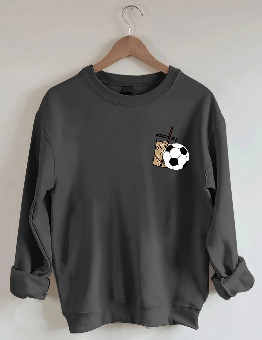 Weekends Iced Coffee Soccer Sweatshirt