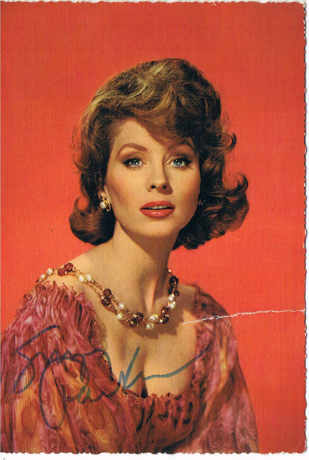 Suzy Parker 1932-2003 autograph signed postcard Photo Poster painting 4x6