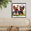 Diamond Painting-DIY Full Round Drill Dog Friend(40x40cm)