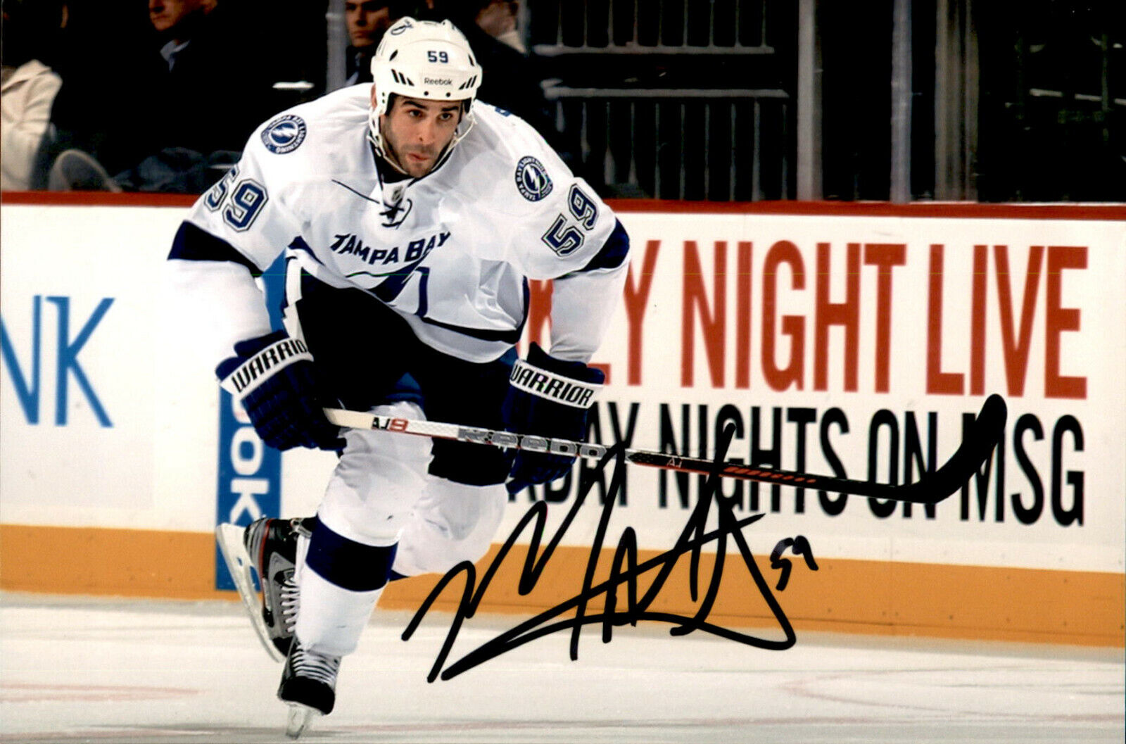 Mike Angelidis SIGNED 4x6 Photo Poster painting TAMPA BAY LIGHTNING #5