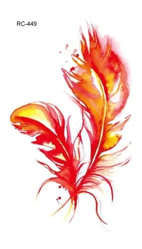 52 Kinds Watercolor Animals Fake Tattoos Temporary Cat Flamingo Wolf Whale Fox Butterfly Waterproof Tatto Stickers Small Size