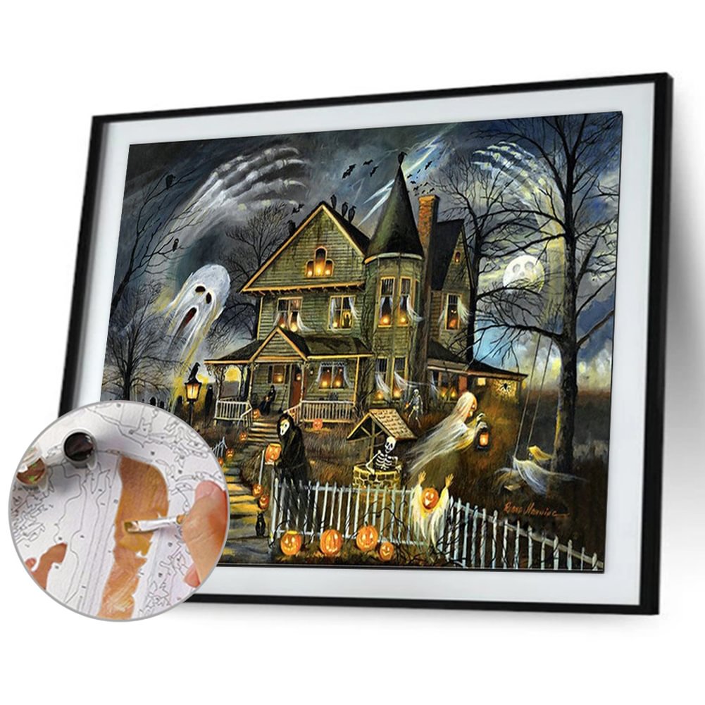 DIY Painting By Numbers Kit - Halloween (50*40 CM)