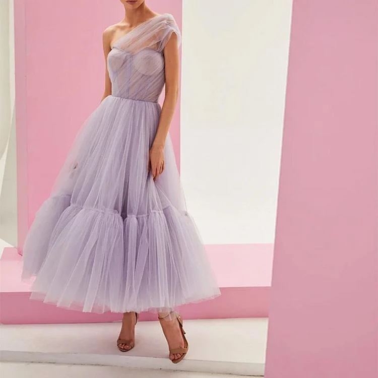 Promsstyle Sleeveless tulle elegant evening dress Prom Dress 2023