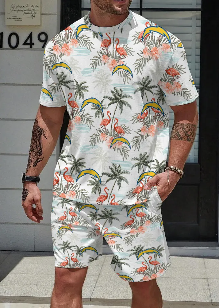 Los Angeles Chargers Limited Edition Top And Shorts Two-Piece Suits