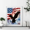 Drapeau Aigle Complète Carré Diamant Peinture 20X30CM
