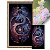 (Multi Style)[Multi-Style]Dragon-Full Embroidery 3 strands 11CT Stamped Cross Stitch-40*70CM-Large Size