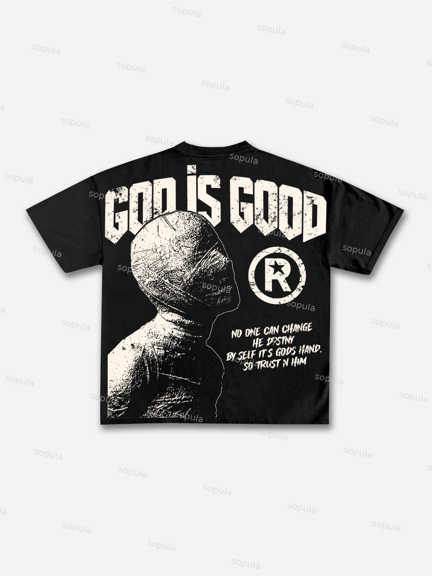God Is Good-vintage Destiny Mummy Graphic Cotton T-shirt - Sopula｜Premium Graphic Tees & Graphic Clothing