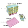 16 Grid Diamond Painting Storage Containers with Trays Drills Storage & Line-Up Tool Large Capacity Beads & Drills Storage & Line-Up Tool for DIY Craf