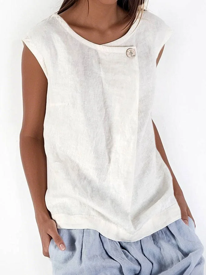 Women's Cotton Casual Sleeveless Top