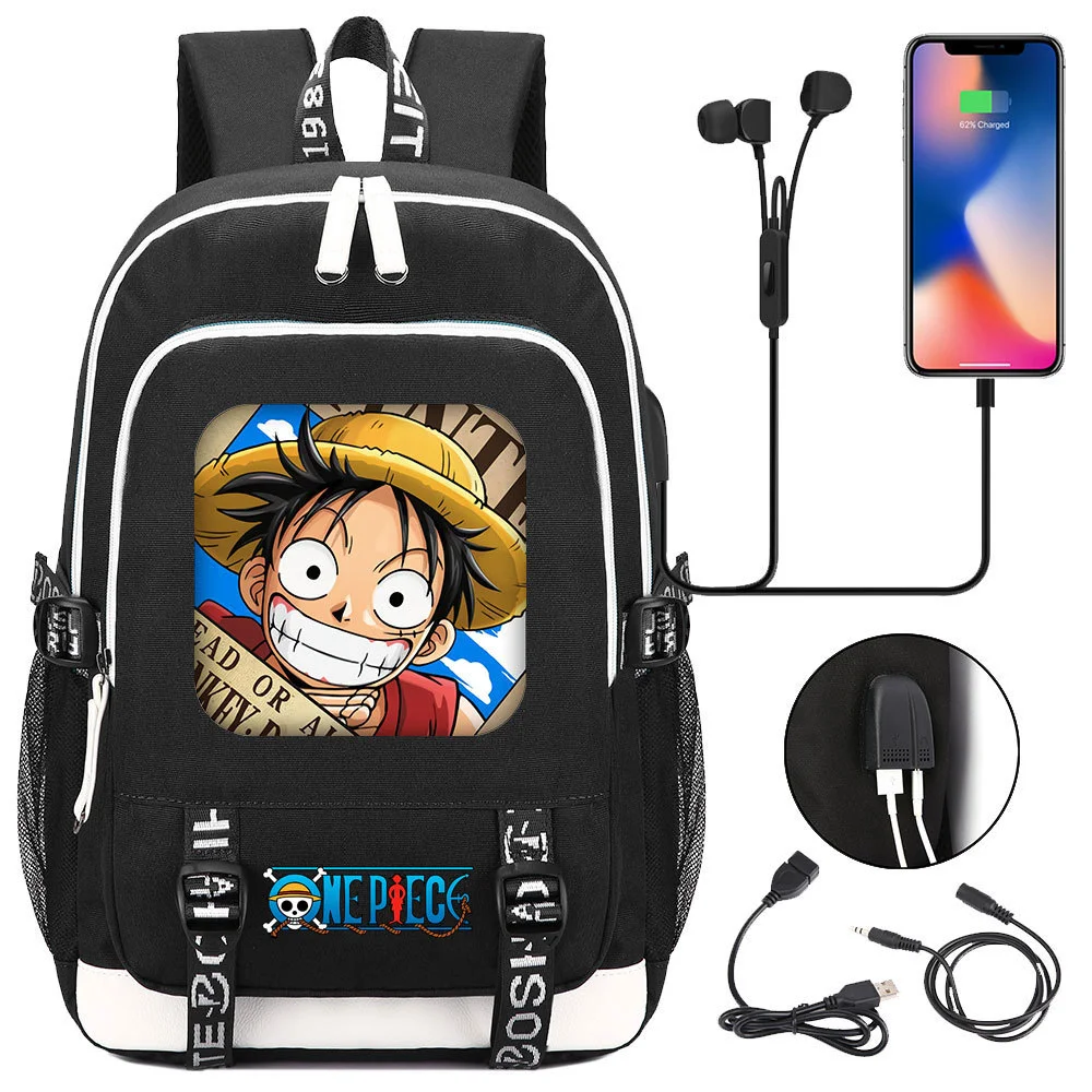 Buzzdaisy Premium One Piece Backpack with USB Charging Port and Laptop Protection - Multi-Pocket for Large Capacity Storage