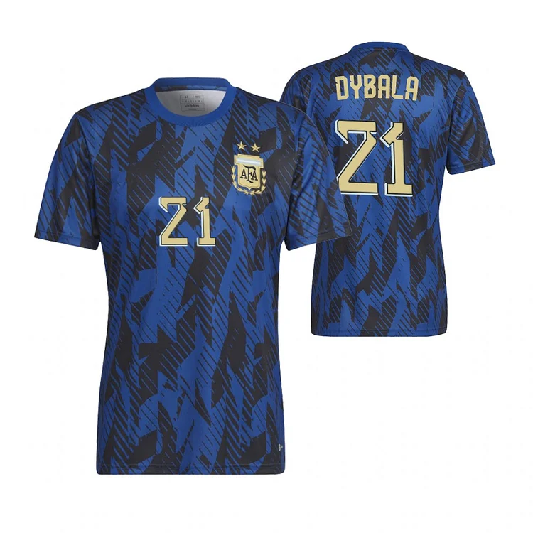 Argentinien Paulo Dybala 21 Pre-Match Trikot WM 2022
