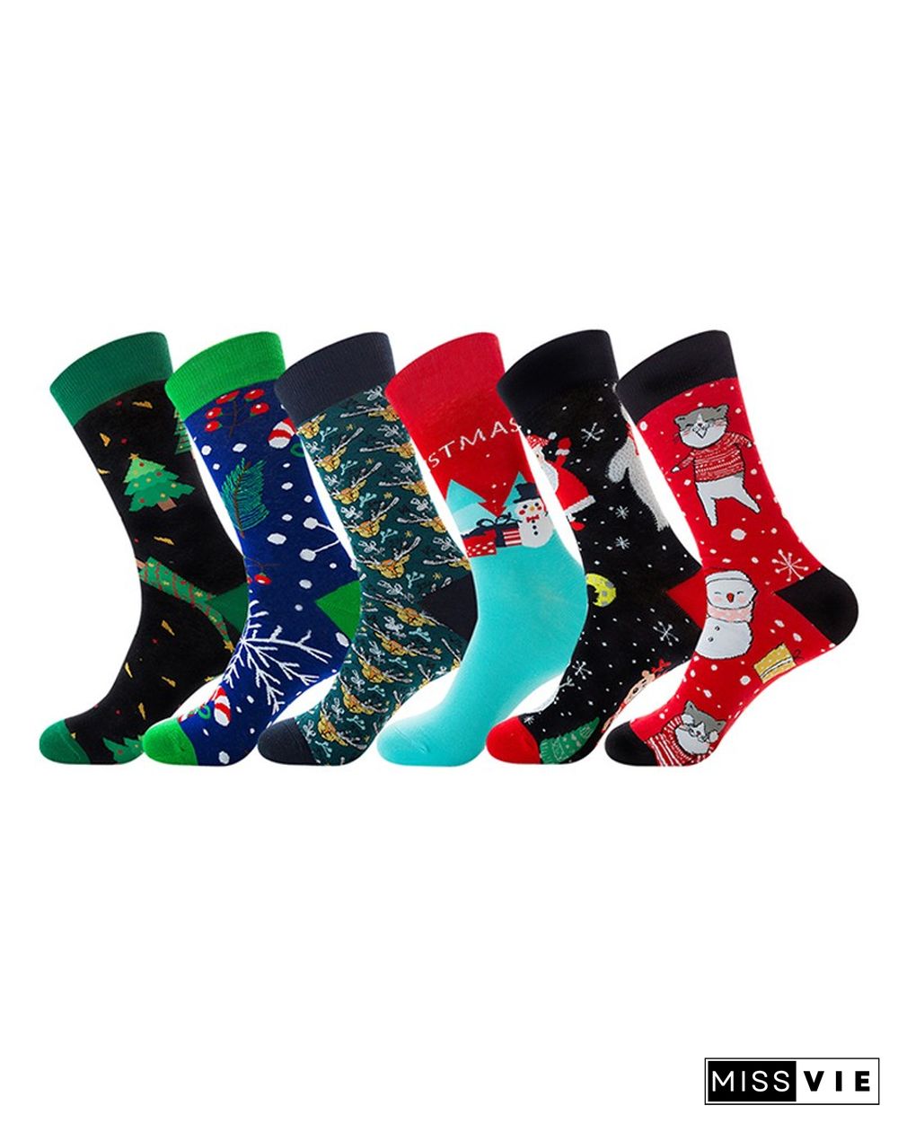 Christmas Mixed Print Men Socks