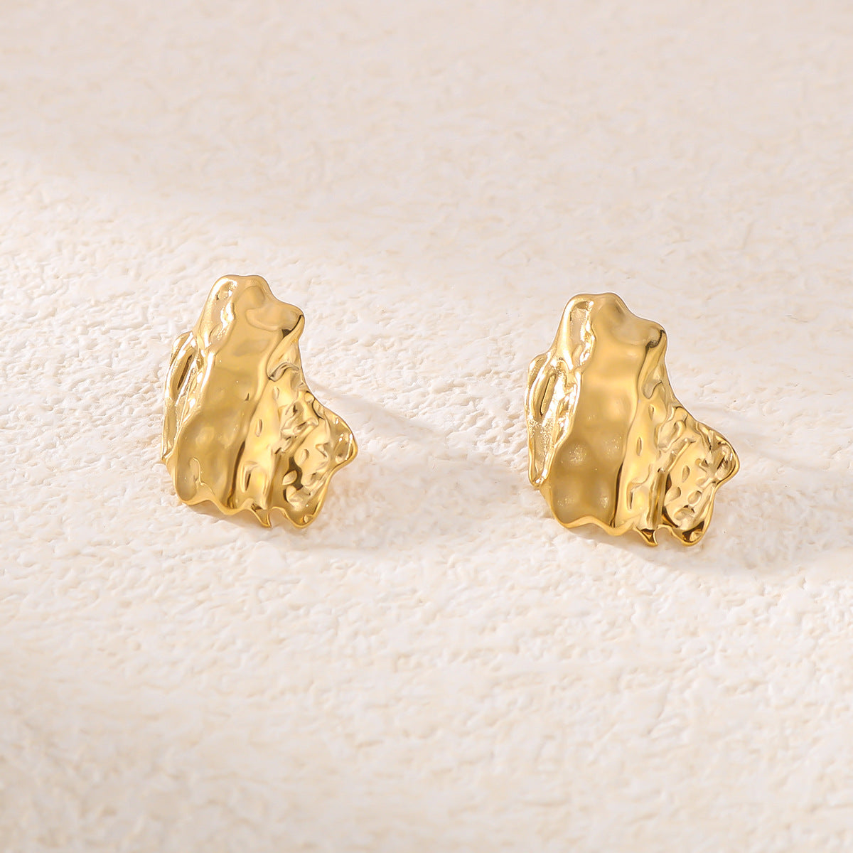 IG Style Circle Sphere Rhombus Geometric Stainless Steel Electroplating Earrings