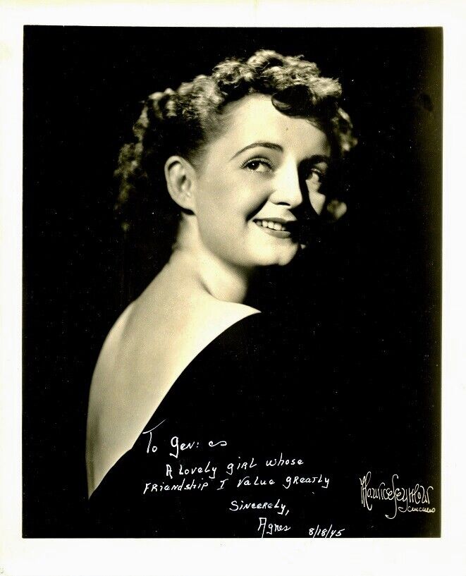 Beautiful Vintage AGNES ???? Signed Photo Poster painting