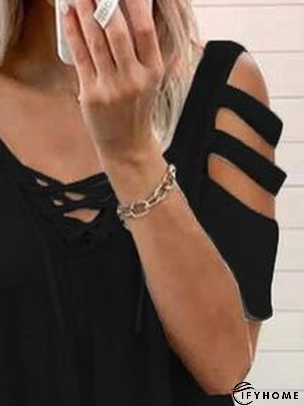 Boho Floral V Neck Short Sleeve Top | IFYHOME