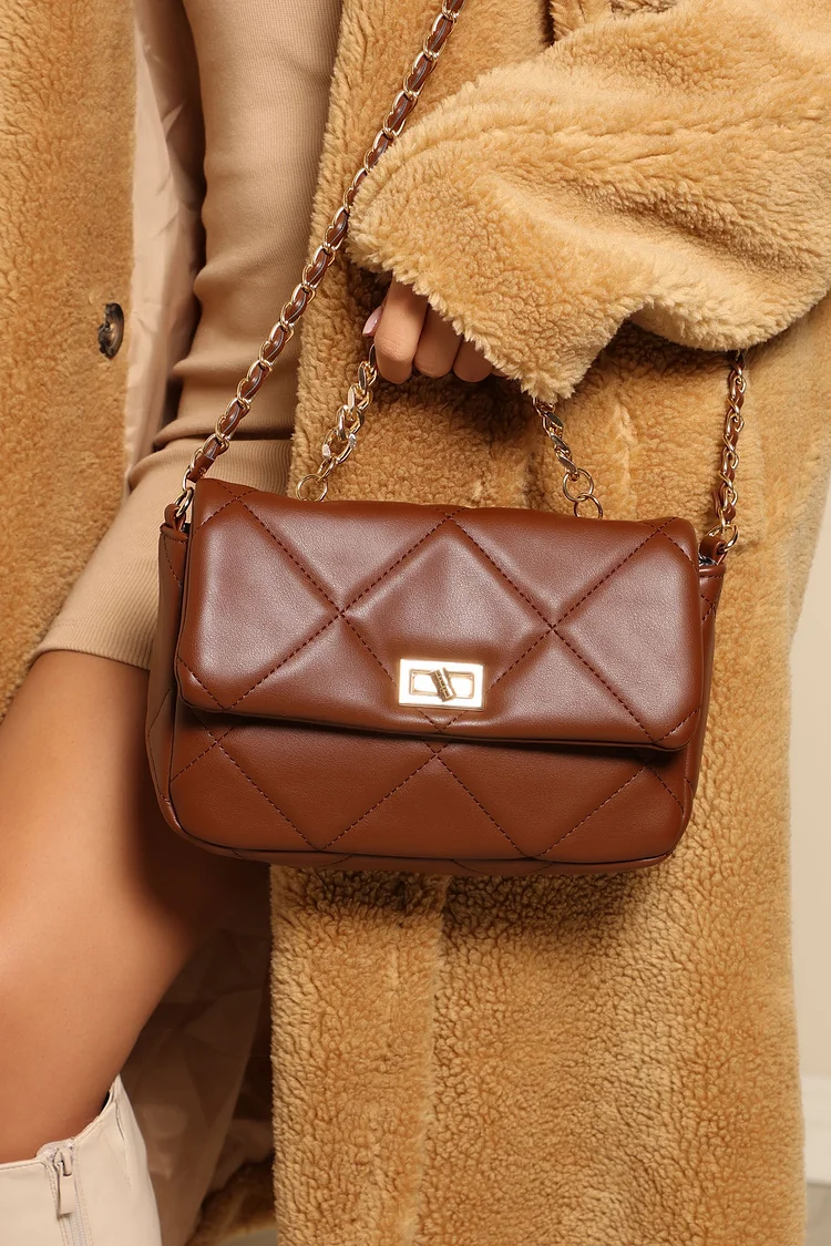 Make You A Deal Crossbody Handbag - Chocolate