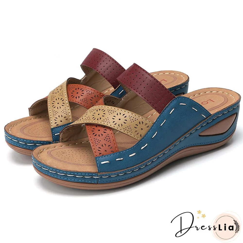 Women Sandals Fashion Wedges Shoes For Women Slippers Summer Shoes With Heels Sandals Flip Flops Women Beach Casual Shoes