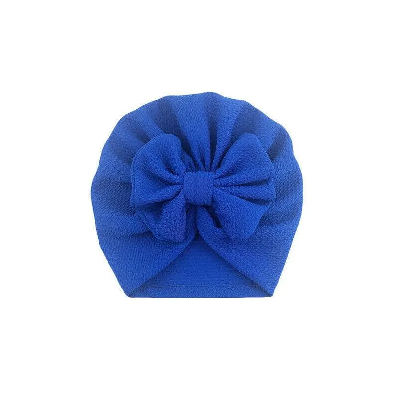 2020 Baby Stuff Accessories Baby Girl Hat With Bow Knot Infant Beanie Solid Big Bowknot Cap For Girls Kid Hats
