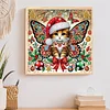 Christmas Cat - Diamond Painting - Partial Special Shaped Drill(Canvas|30*30cm)