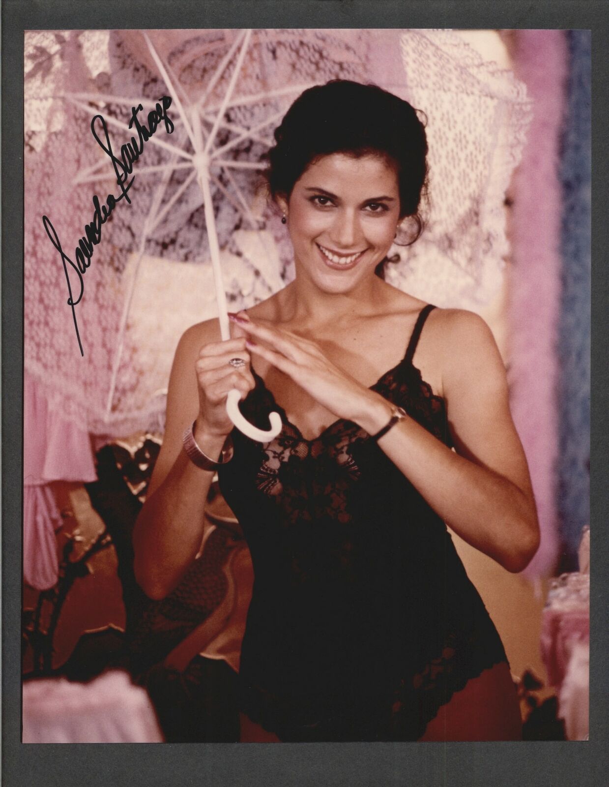 Saundra Santiago - Signed Autograph Color 8x10 Photo Poster painting - Miami Vice