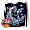 Gute Nacht Halbmond Schmetterling - speziell geformtes Diamond Painting - 30*30cm