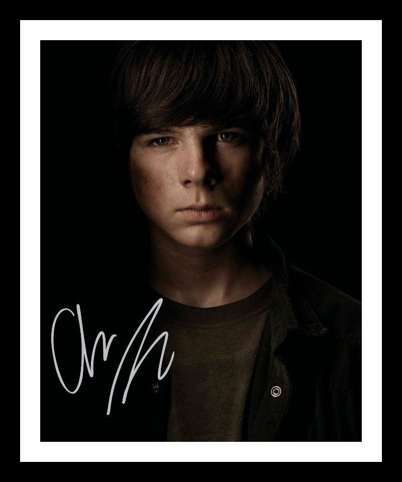 Chandler Riggs - The Walking Dead Autograph Signed & Framed Photo Poster painting 1