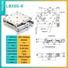Precision micro-adjustment XY axis displacement platform, stainless steel LBX/LBY-40/50/60/70/80/100 manual slide