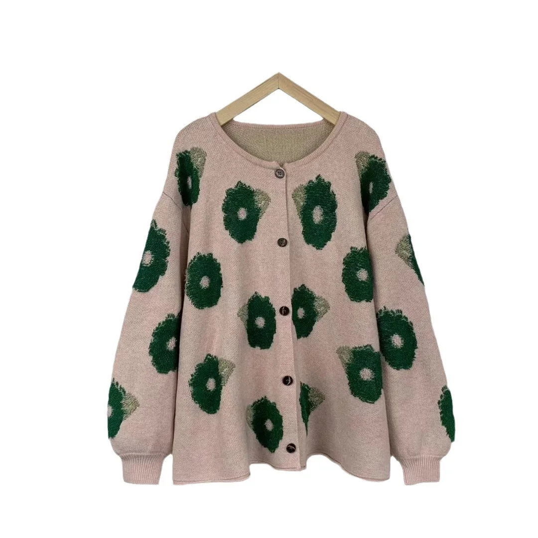 Chicfifth Sweater Women Winter Long Sleeve High Quality Autumn Vintage Top Knitted Cardigan