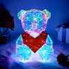 LED Love Bear Colorful Luminous Prism Christmas Indoor Decoration Night Light