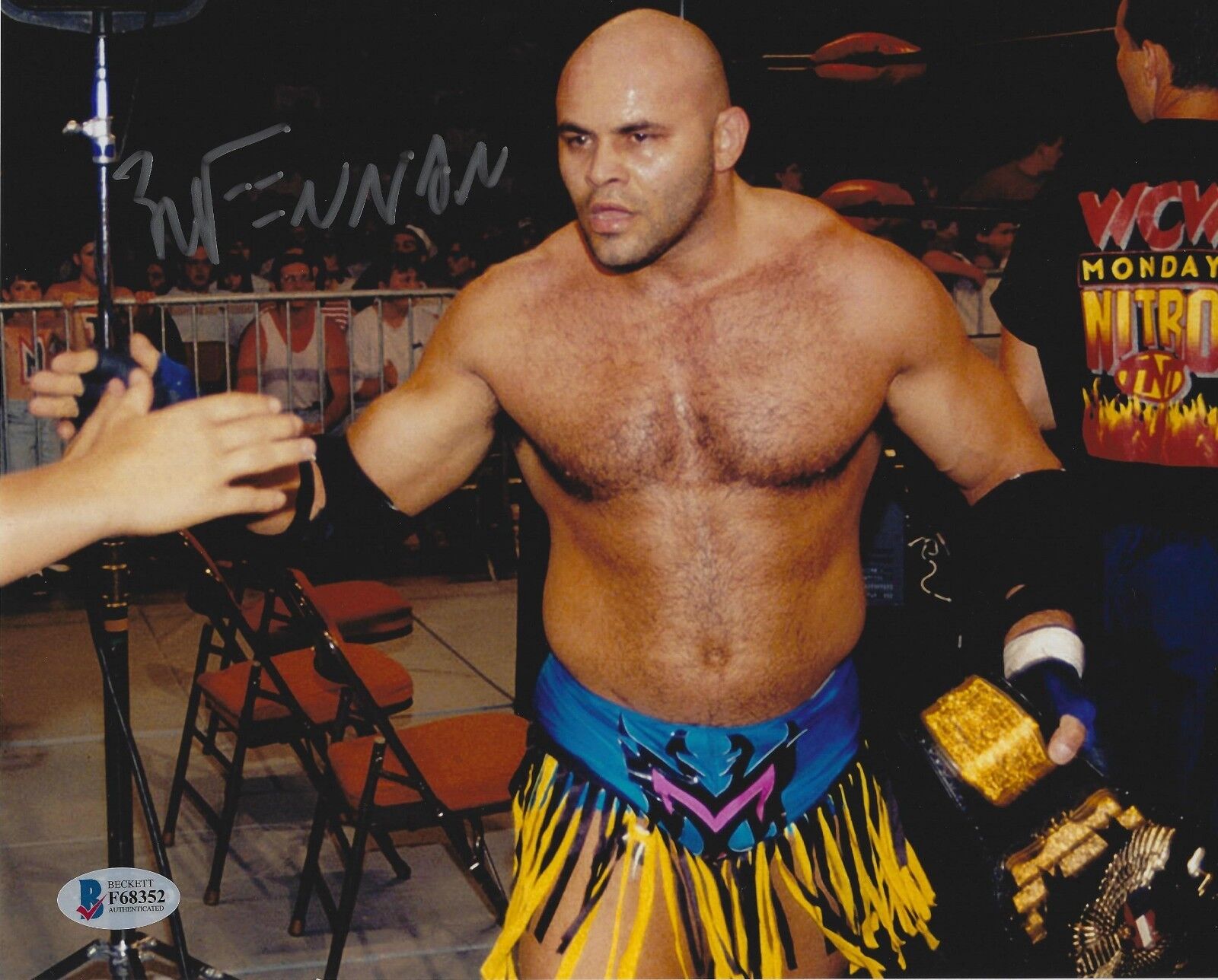 Konnan Signed 8x10 Photo Poster painting BAS Beckett COA WWE WCW NWO AAA TNA Picture Autograph 1