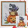 Halloween Owl-14CT Counted Cross Stitch 35*35cm