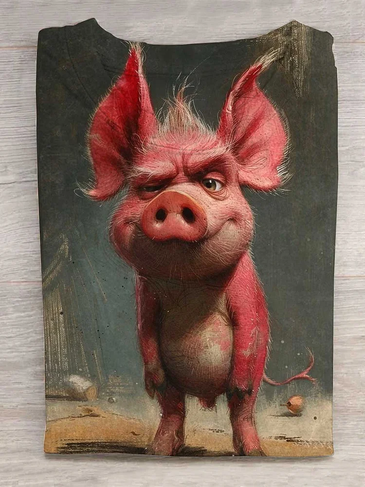 Teecade Teecade Helpless Pig T-shirt