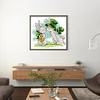 Lucky Rabbit - 14CT Stamped Cross Stitch 17*15cm/6.69*5.91in(Brand)