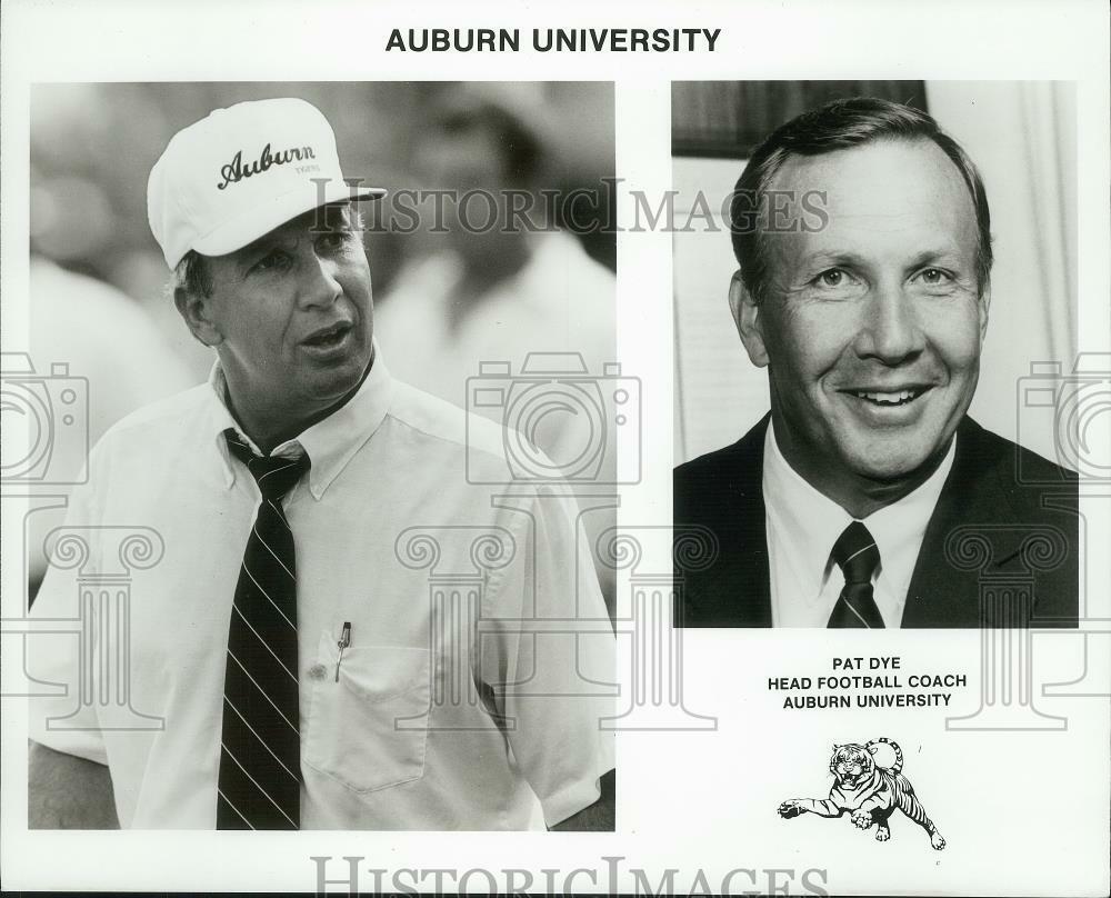 Press Photo Poster painting Pat Dye, Head Football Coach, Auburn Tigers Football - ahtx02861