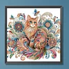 Exquis chat-partiel spécial diamant peinture-30 * 30cm