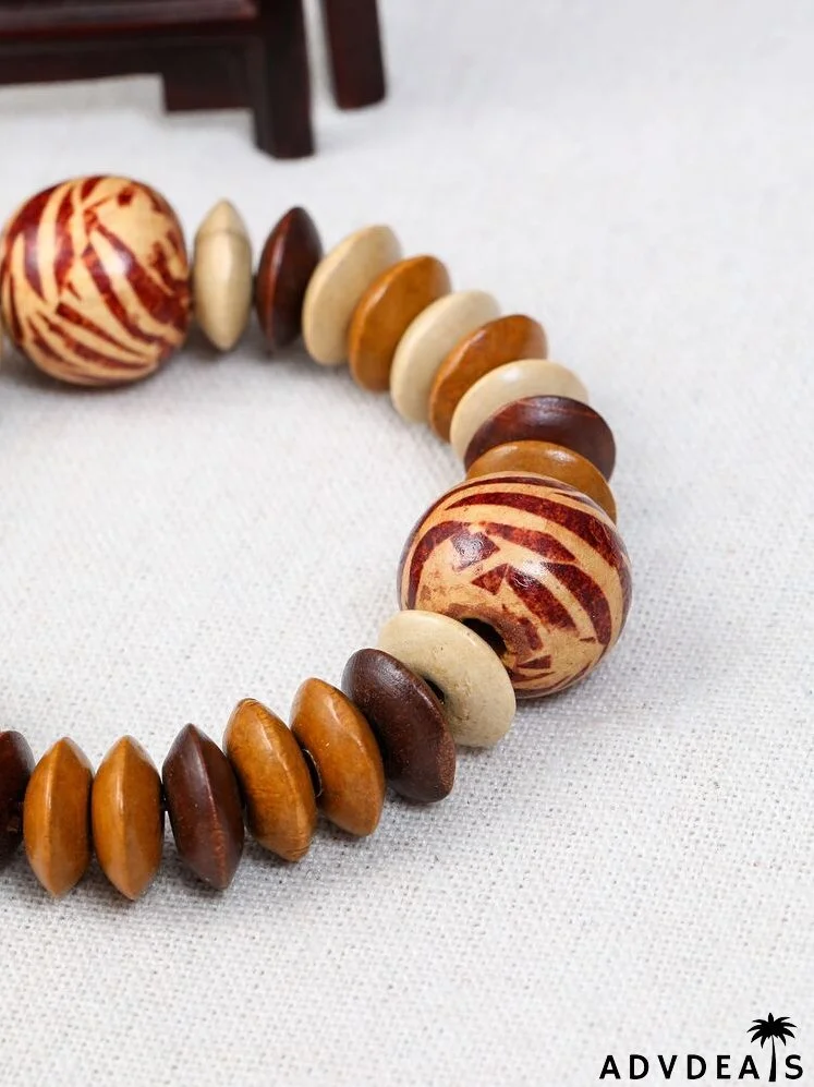 Color Block Beaded Bracelet