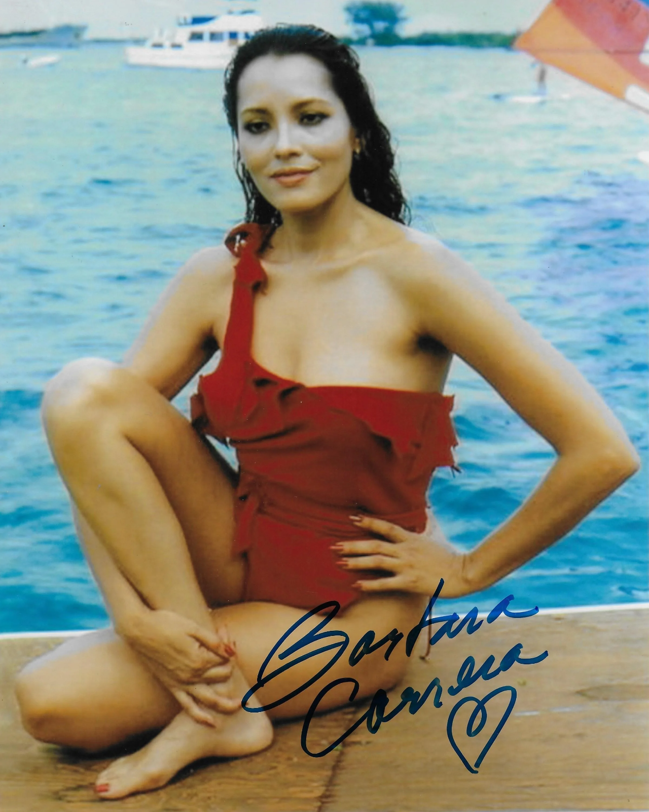 Barbara Carrera Never Say Never Again Original Autographed 8x10 Photo Poster painting #14