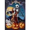 Halloween Jack And Sally-11CT Stamped Cross Stitch 40*60cm/15.75*23.62in(Big Size)