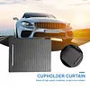 Center Console Panel ABS PC TPU Drink Armrest Cup Cover Black for VW 3C B6 B7 CC