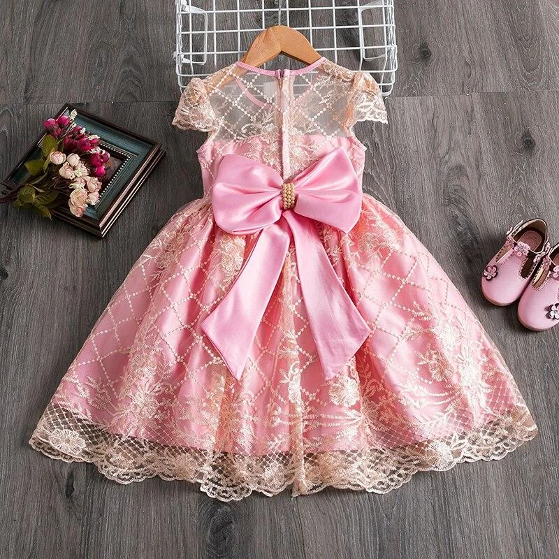 Girls Dress New Year Elegant Princess Dress Kids Dresses For Girl Costume Children Wedding Party Dress 4-10Yrs Vestido Infantil
