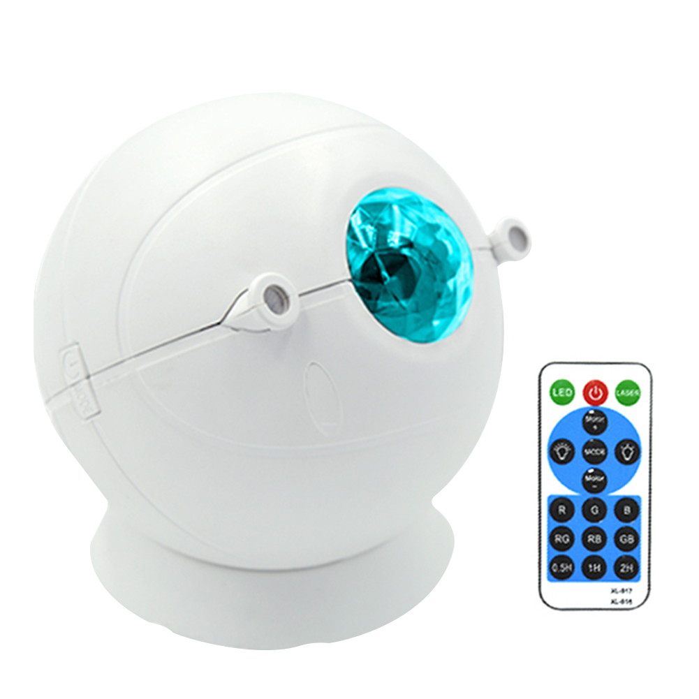 

LED Starry Sky Projection Light USB Colorful Wave Music Night Light (White), 501 Original