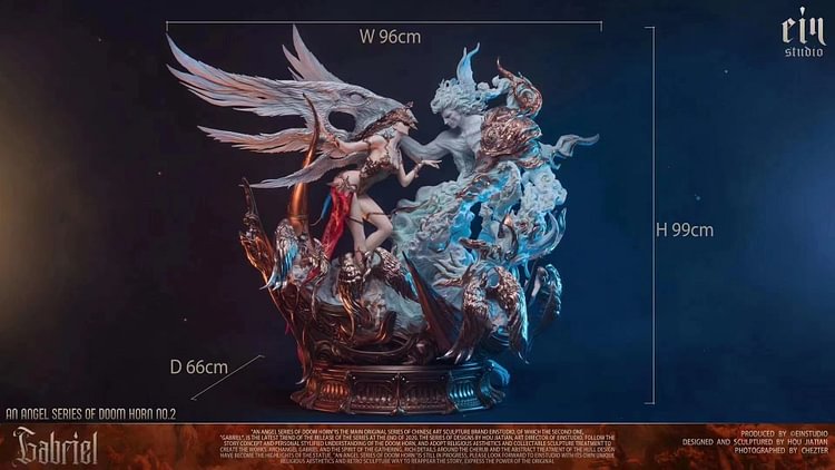 【In Stock】Ein Studio An angel series of doom horn No.2 Gabriel resin statue GK/Statue