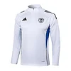 25/26 Manchester United White Half-Zip Training Jacket Set