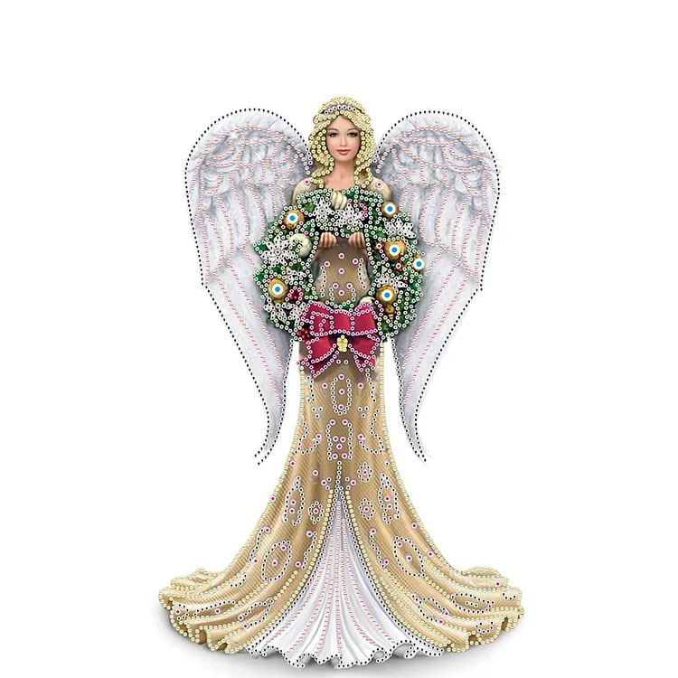 30*50cm  Diamond Painting Angel Women Special-shape Partial