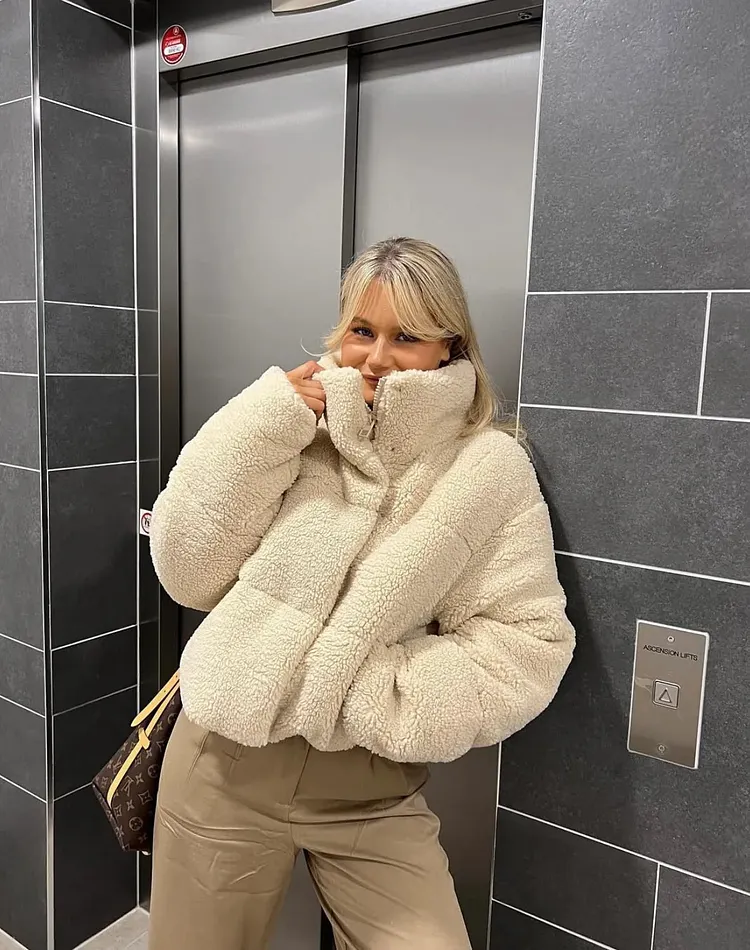 Hope | Women&rsquo;s Oversized Teddy Puffer Jacket