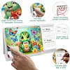 2027-2028 Two-Year Diamond Painting Calendar Kit, 13 Exquisite Multicolor Butterfly And Floral Illustrations, Large Size Desk Calendar, Mosaic Art Coil-Bound Desktop Planner