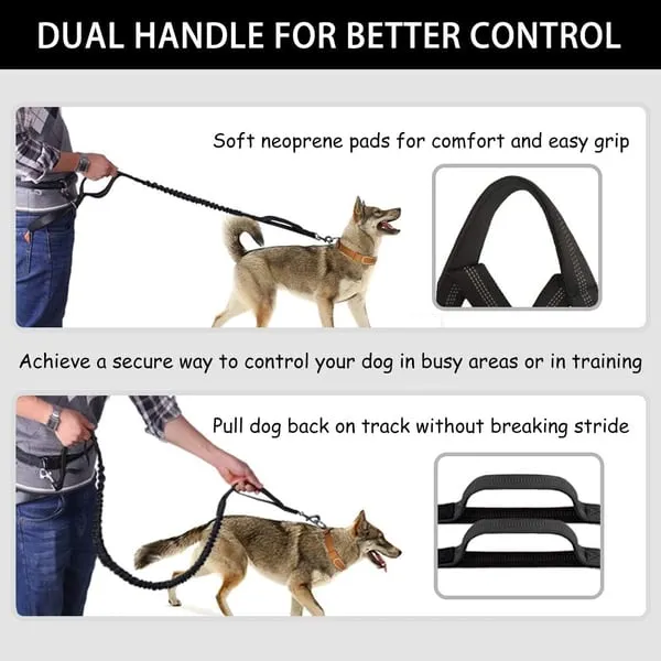 🔥Mother's Day Sale -Hands Free Dog Leash with Zipper Pouch