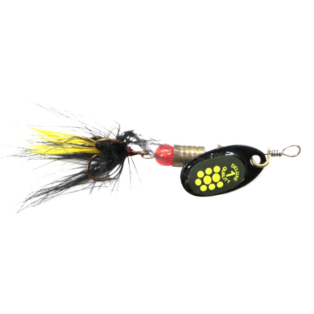 

Lushazer Sequin Spoon Wobble Fishing Lure Spinner Fishing Bait Tackle, 501 Original